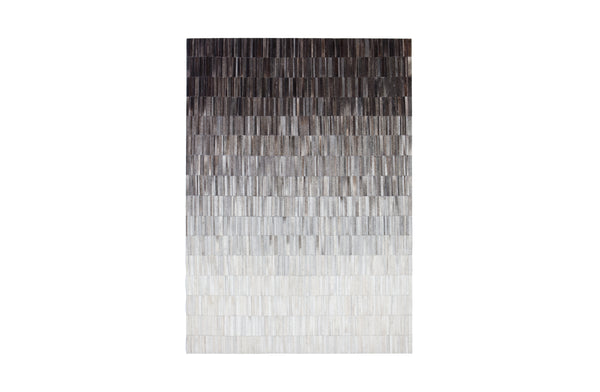 Fade Grey Leather Rug