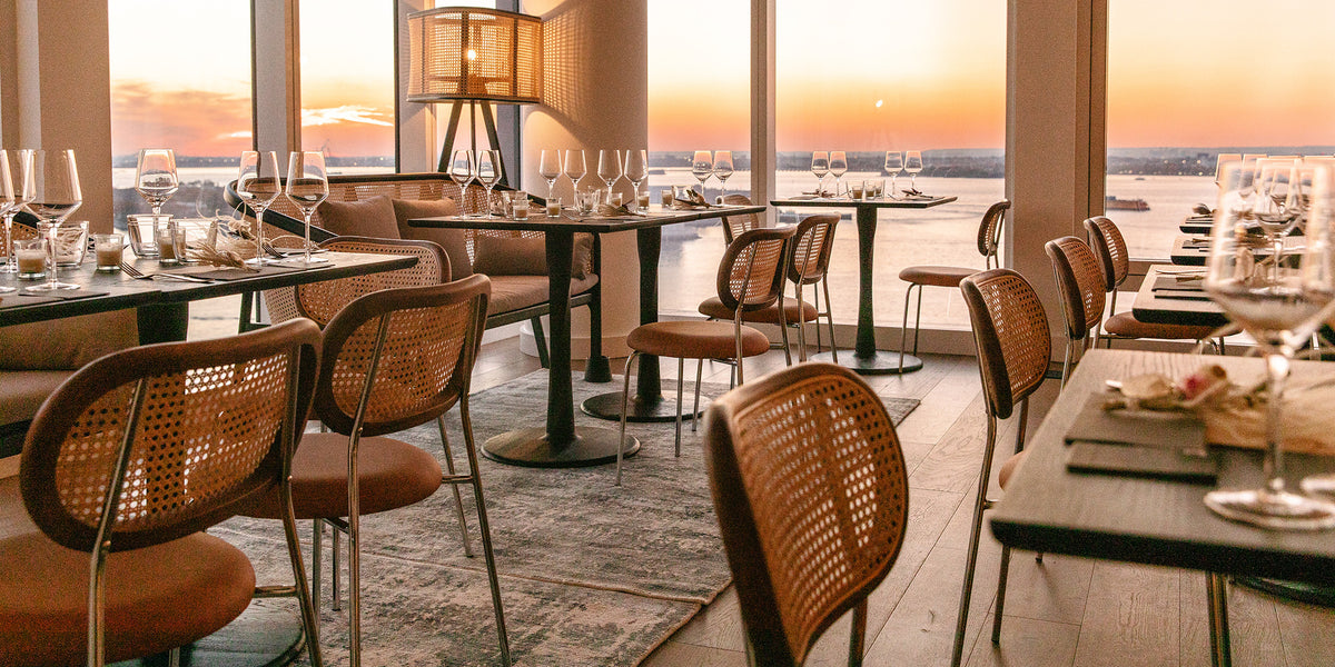 Industry West Perch Commercial Dining Chairs