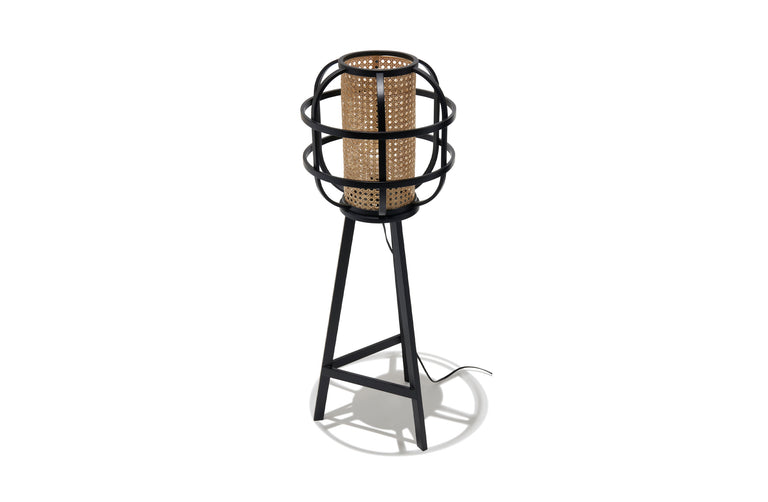 Cane Hurricane Floor Lamp Black