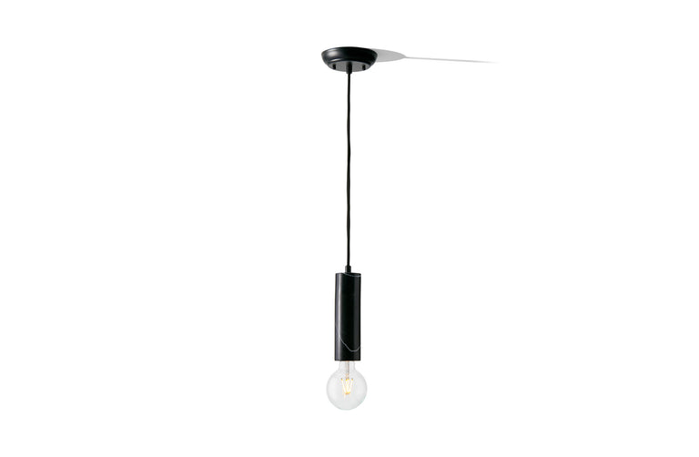 Terrene Tube Pendant Black