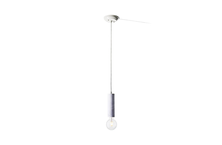 Terrene Tube Pendant White