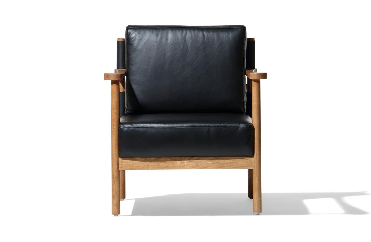 Barcelona Occasional Chair - Midnight Black Leather Image 2