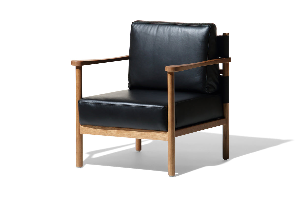 Barcelona Occasional Chair - Midnight Black Leather Image 1
