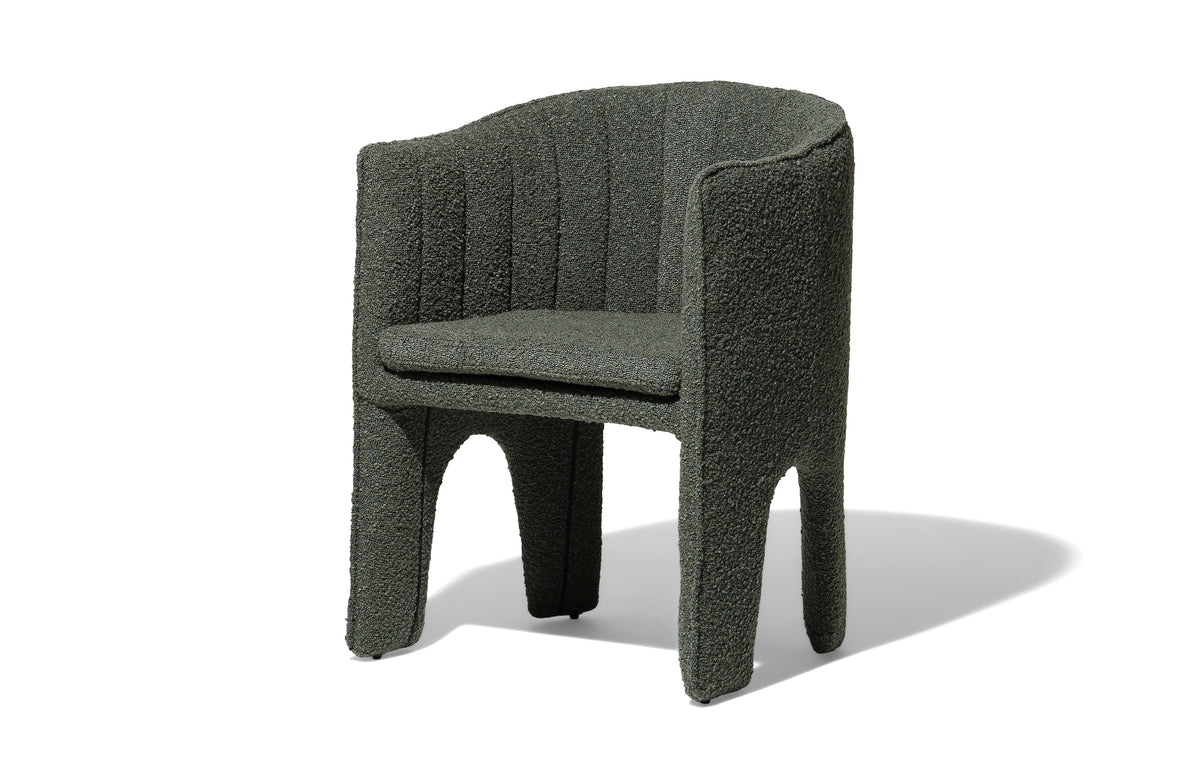 Milano Dining Chair - Green Boucle Image 1