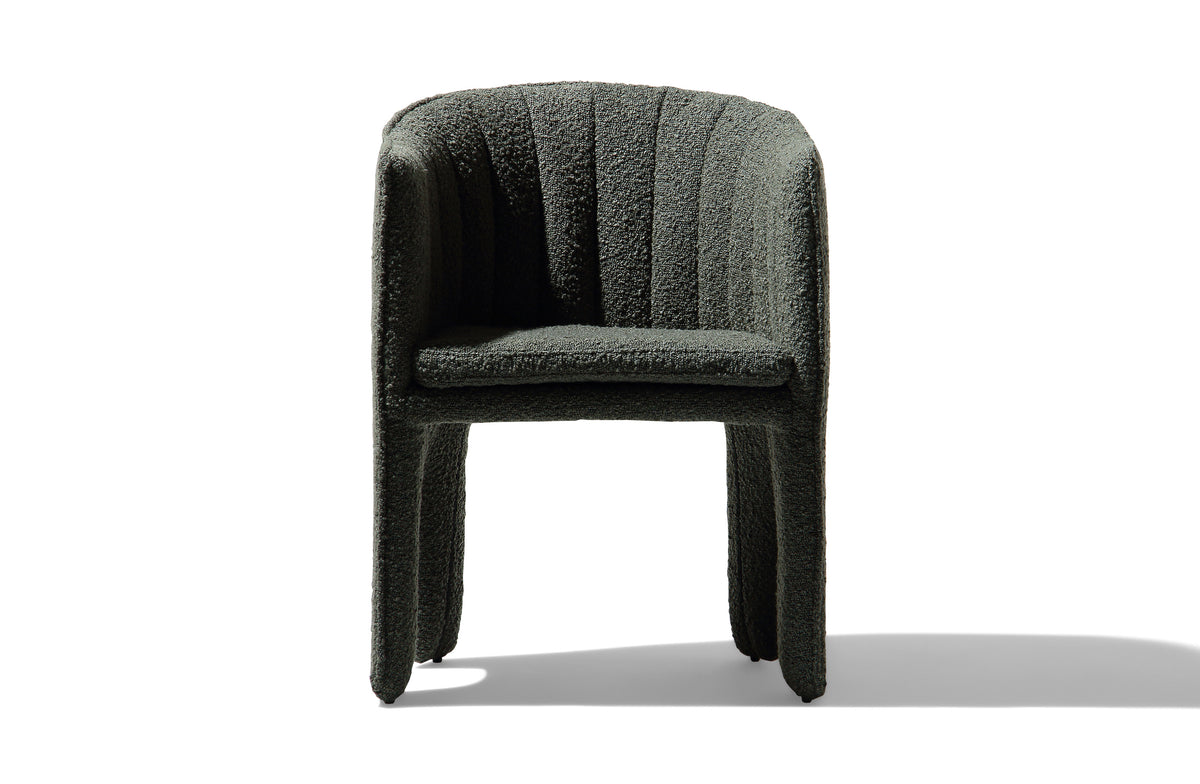 Milano Dining Chair - Green Boucle Image 2