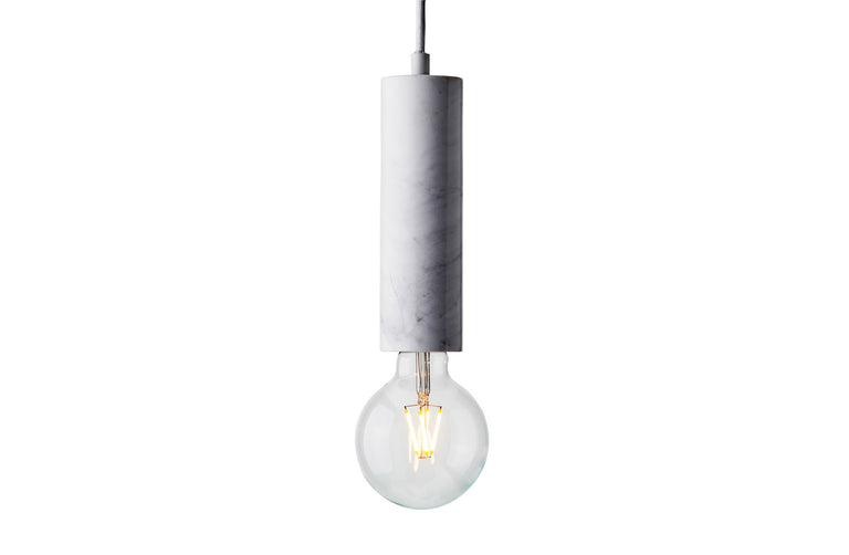 Terrene Tube Pendant White