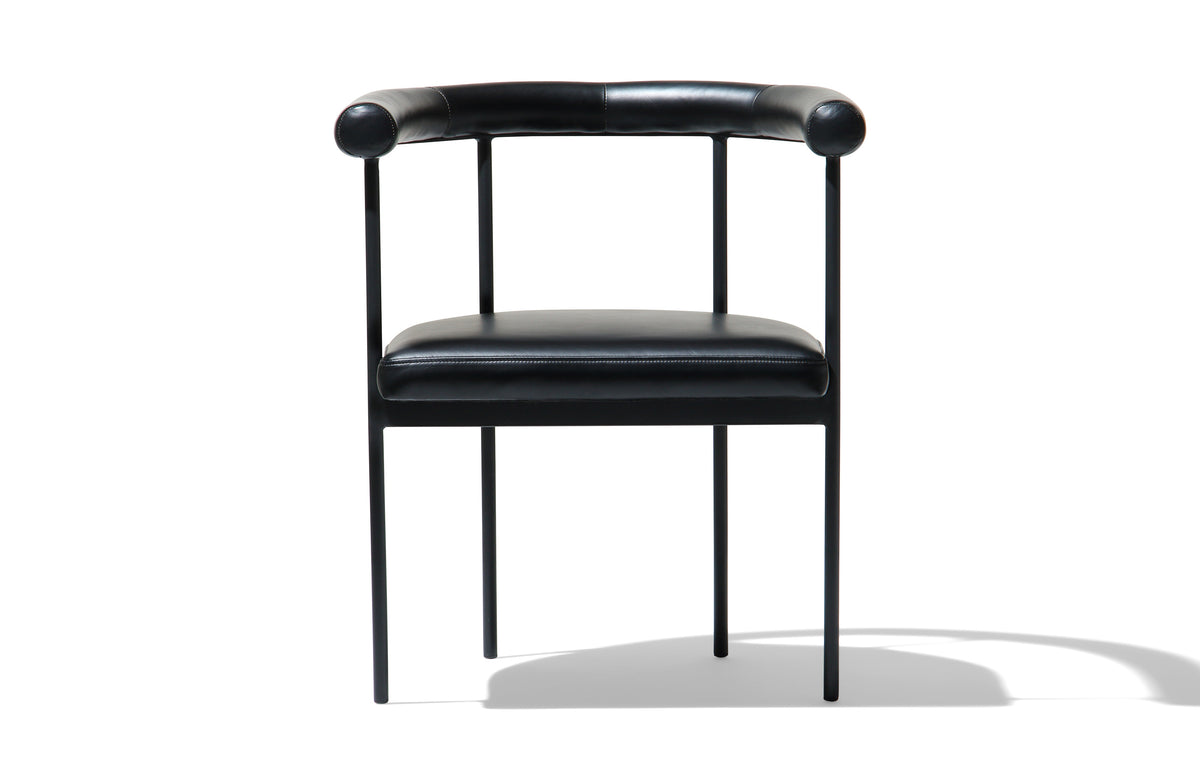 Grafton Dining Chair - Midnight Black Leather Image 1