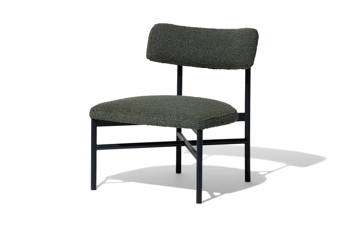 Yarra Occasional Chair - Green Boucle / Black Metal Image 1