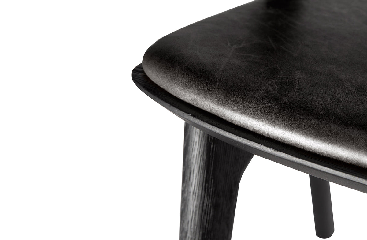 Bok Leather Dining Chair - Black Oak Image 2