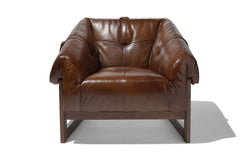 Bruce Leather Lounge Chair - 