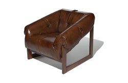 Bruce Leather Lounge Chair - 