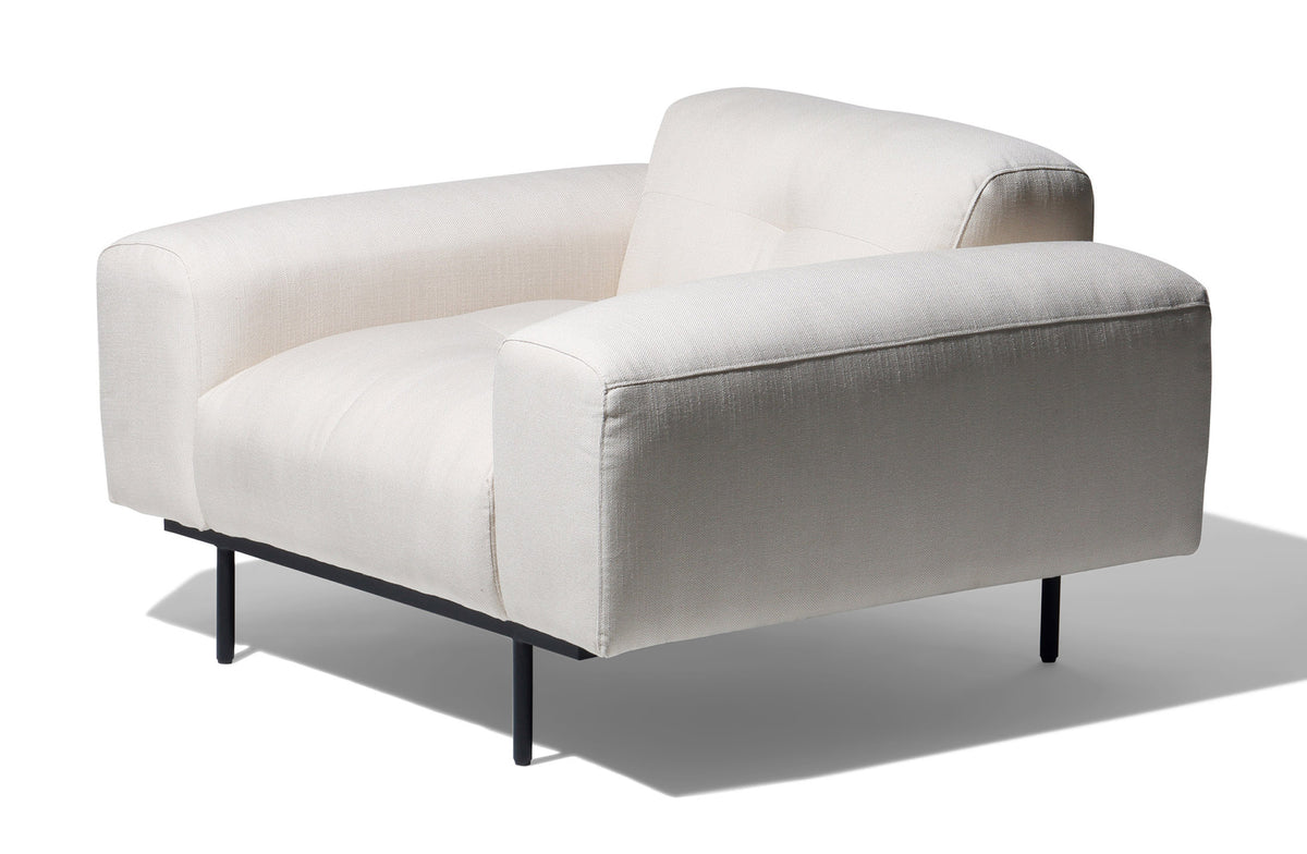 Milan Lounge Chair - White Image 2