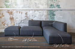 Loom Sofa Ottoman - Grey