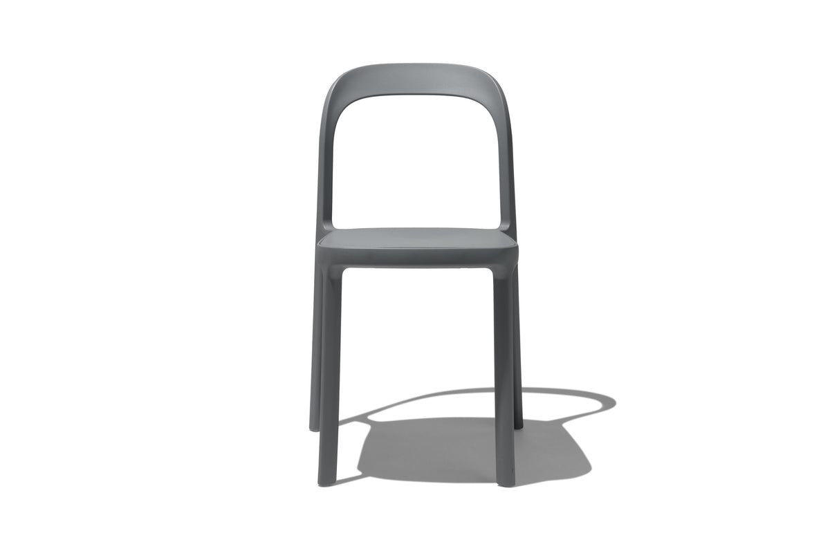 Scroll Stackable Dining Chair - Grey Image 2