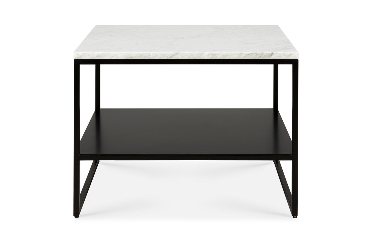 Stone Side Table - White Image 1