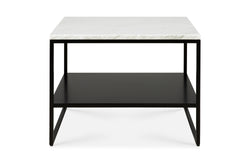 Stone Side Table - Black