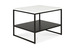 Stone Side Table - Black