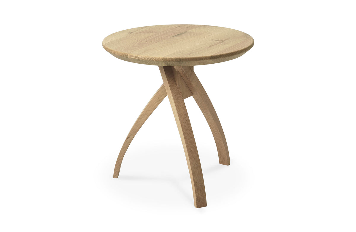 Twist Oak Side Table - Small Image 1