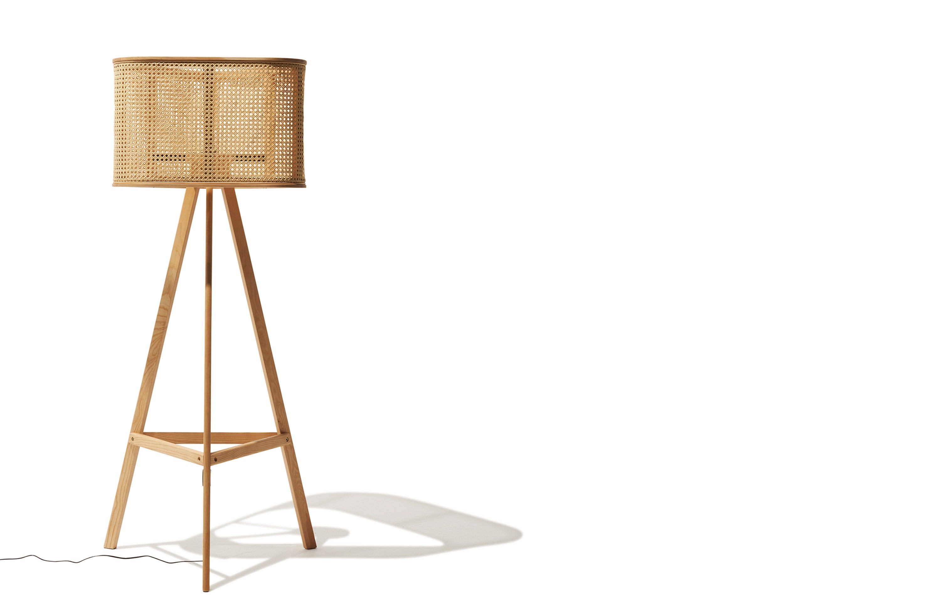 Cane Floor Lamp Industry West