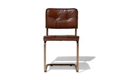Carlos Leather Dining Chair - Blue Leather