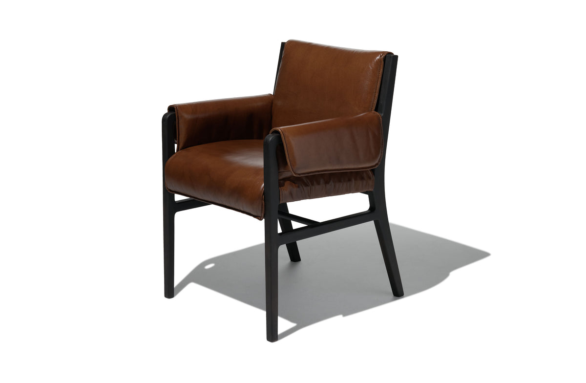 Damon Leather Dining Chair -  Image 1