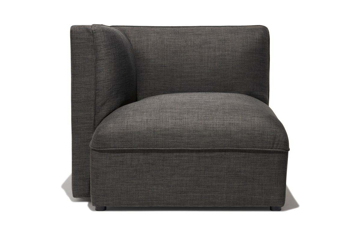 Loom Sofa Left Angle - Dark Grey Image 2
