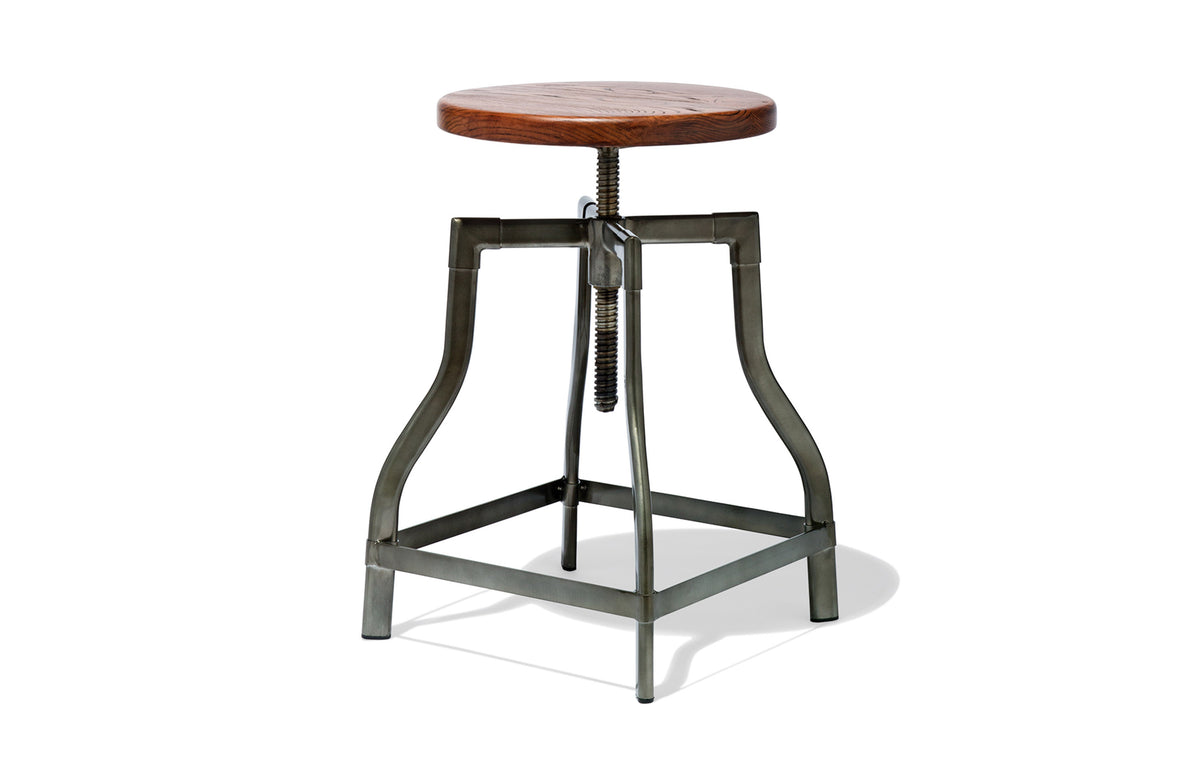 Machinist Adjustable Counter and Bar Stool - Counter / Wood Seat Image 2