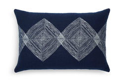 Navy Linear Cushion Set - 