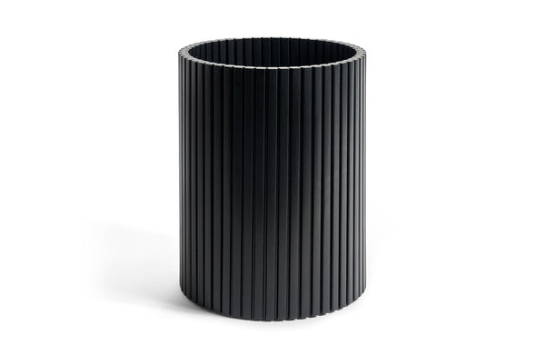 Black Roller Max Waste Paper Basket | Ethnicraft